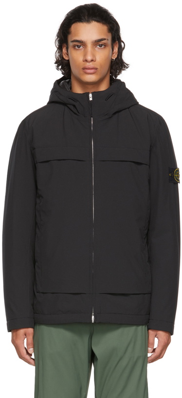 Photo: Stone Island Black Primaloft® e.dye® Soft Shell-R Jacket