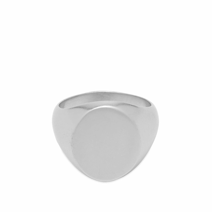 Photo: MM6 Maison Margiela Women's Signet Ring in Silver Brunito