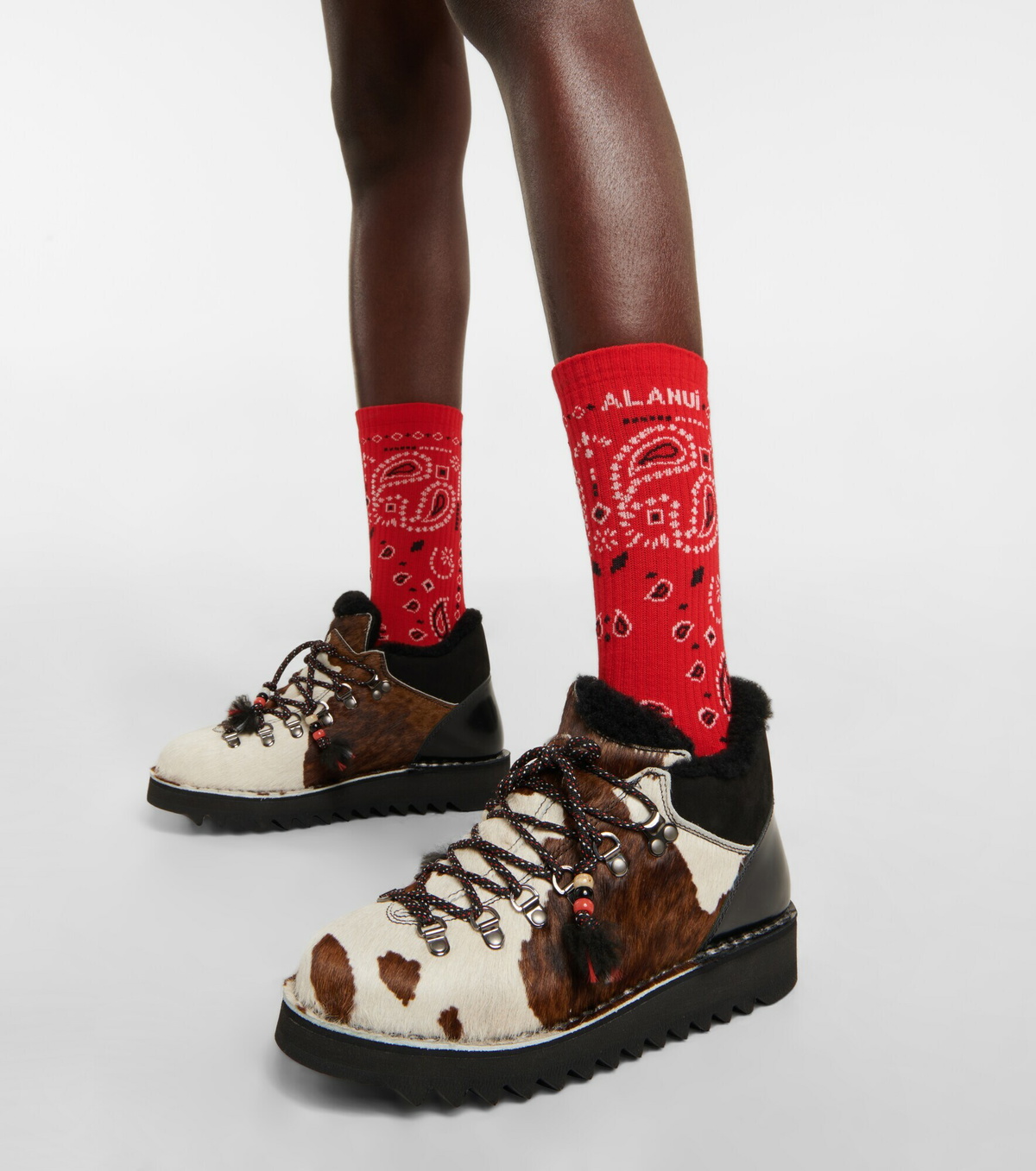 Alanui - Capri leather platform sneakers
