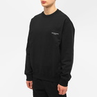 Wooyoungmi Men's Box Logo Crew Sweat in Black