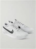 Nike Tennis - NikeCourt Zoom Lite 3 Mesh and Leather Sneakers - White
