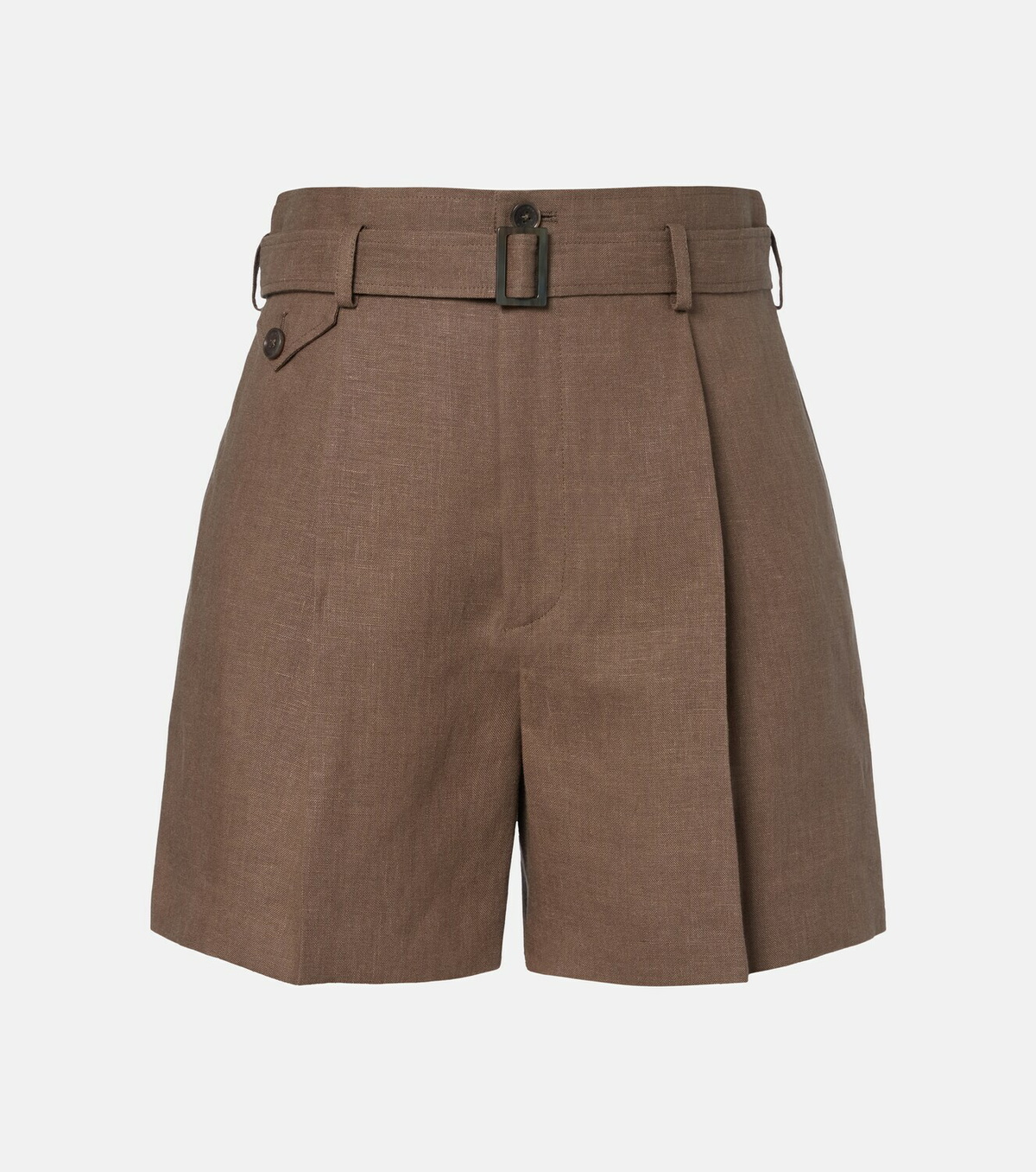 Ralph Lauren Collection Denise belted linen shorts