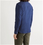 OFFICINE GÉNÉRALE - Benoit Slim-Fit Cotton and Linen-Blend Shirt - Blue