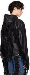 Thug Club Black Hell Cowboy Leather Jacket