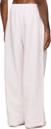 Alexander Wang Pink Logo Print Oversized Sweatpants
