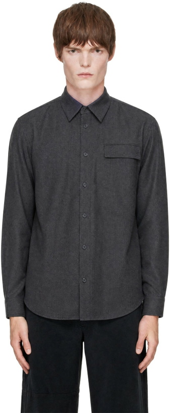 Photo: LGN Louis Gabriel Nouchi Gray Wool Shirt