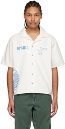 Rhude Off-White Cotton Shirt