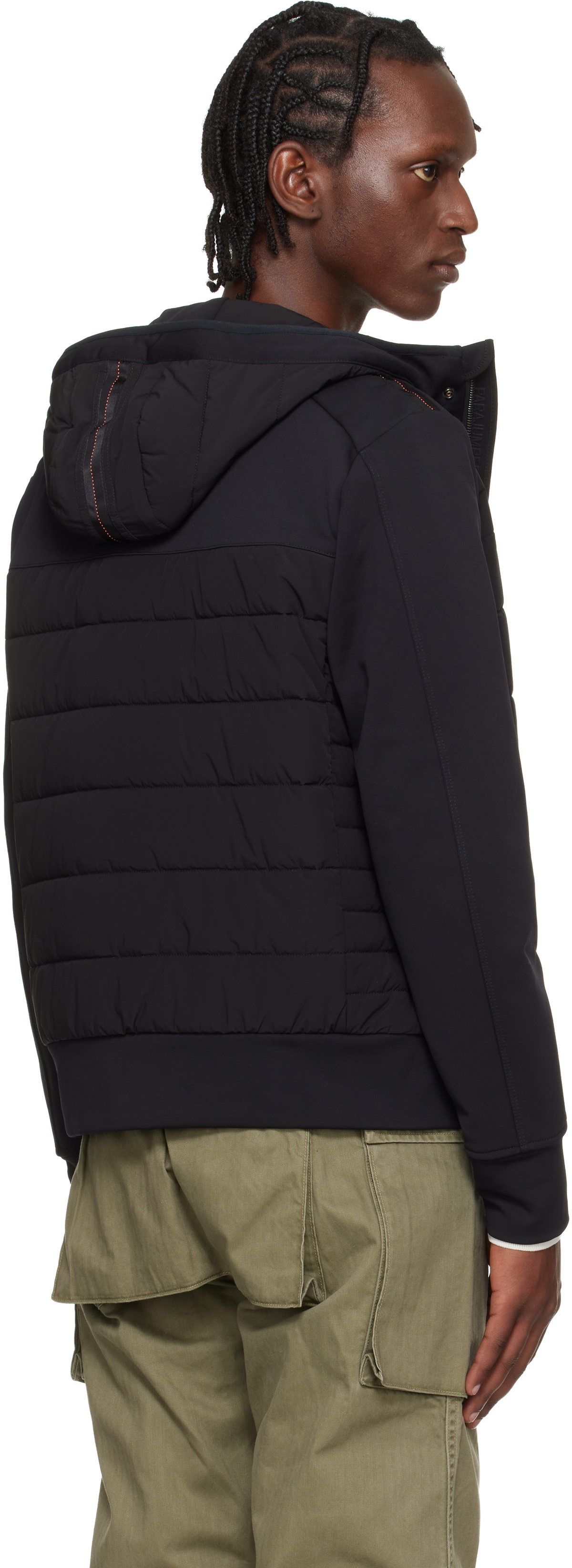 Parajumpers Black Manfred Hybrid Jacket