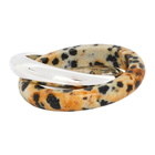 Bottega Veneta Silver Dalmatian Double Ring