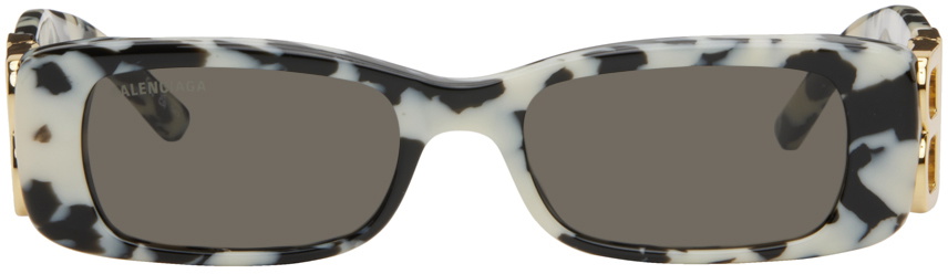 Balenciaga Tortoiseshell Dynasty Rectangle Sunglasses