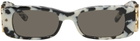 Balenciaga Tortoiseshell Dynasty Rectangle Sunglasses