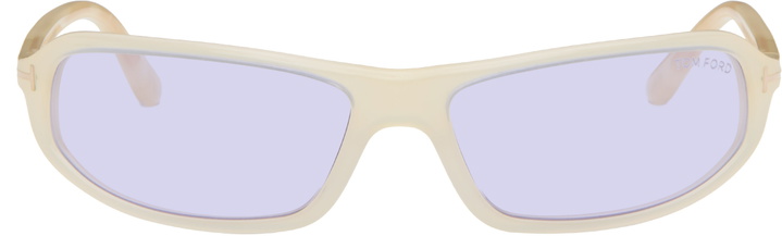 Photo: TOM FORD Off-White Addison Sunglasses
