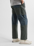 Folk - Architectural Association Tapered Ripstop-Panelled Cotton-Twill Trousers - Gray