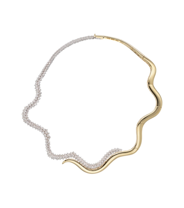 Photo: Yeprem Golden Strada 18kt white and yellow gold necklace with diamonds