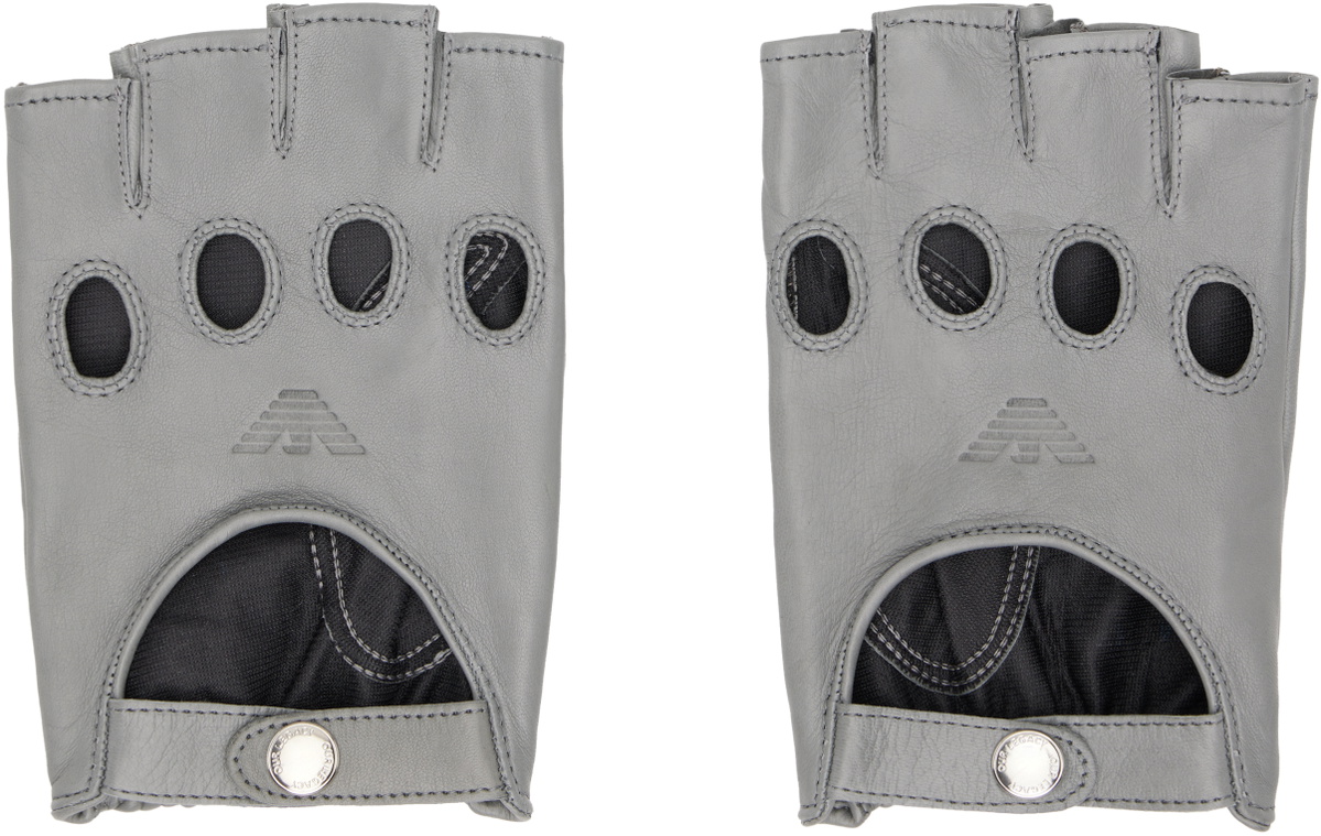OUR LEGACY WORK SHOP Emporio Armani Gray Taglio Gloves