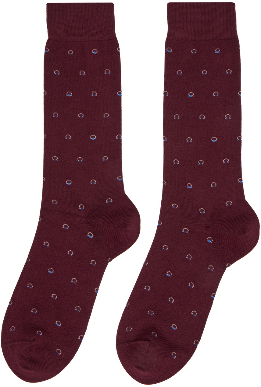 Ferragamo Red Gancini Socks