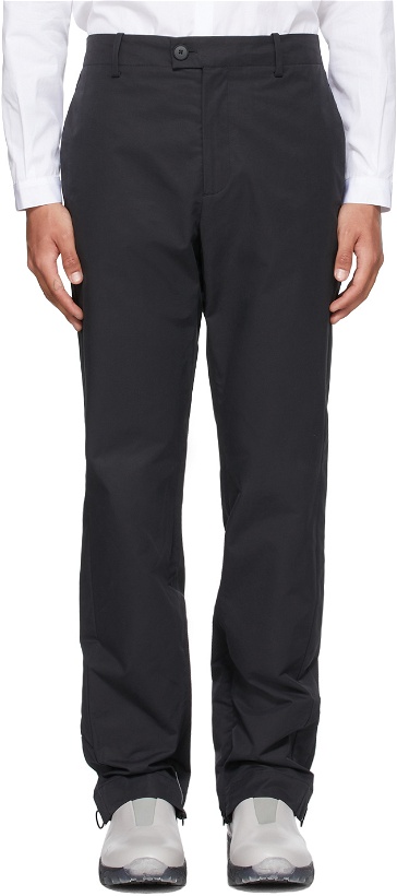 Photo: A-COLD-WALL* Black Treated Slim Trousers