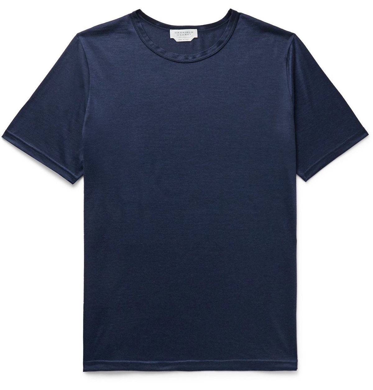 Gabriela Hearst - Bandiera Cashmere T-Shirt - Blue Gabriela Hearst