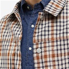 Nigel Cabourn Men's Japanese Type 1 Jacket in Stone Check