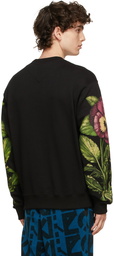 Kenzo Black Pansy Sweatshirt