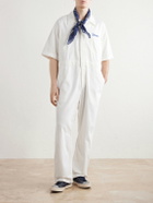 Visvim - Embroidered Denim Jumpsuit - White