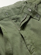 Officine Générale - Hugo Tapered Belted TENCEL Lyocell-Blend Twill Trousers - Green