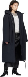 Jil Sander Black Relaxed Fit Long Down Coat