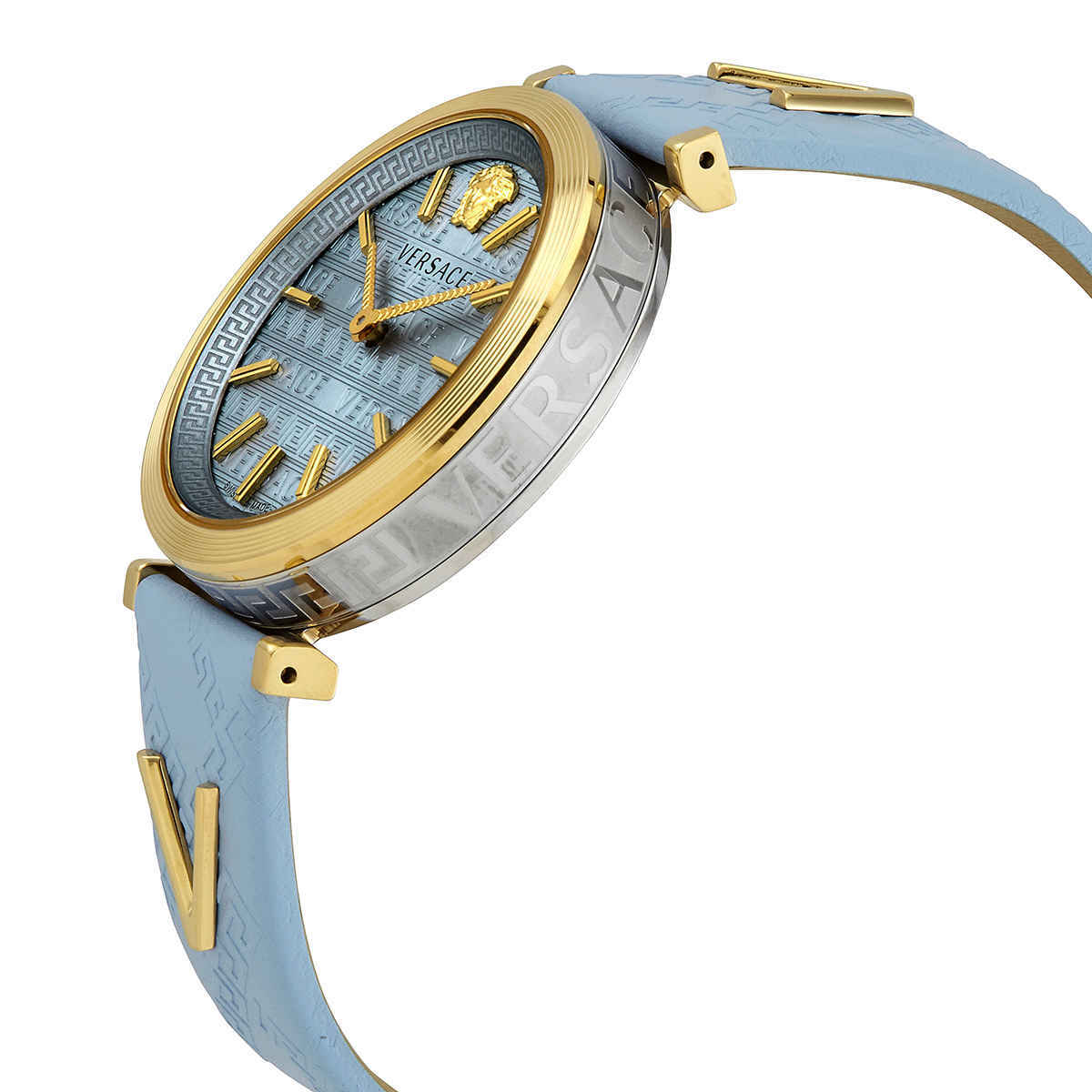Versace V-Twist Quartz Blue Dial Ladies Watch VELS00319 Versace display picture 2