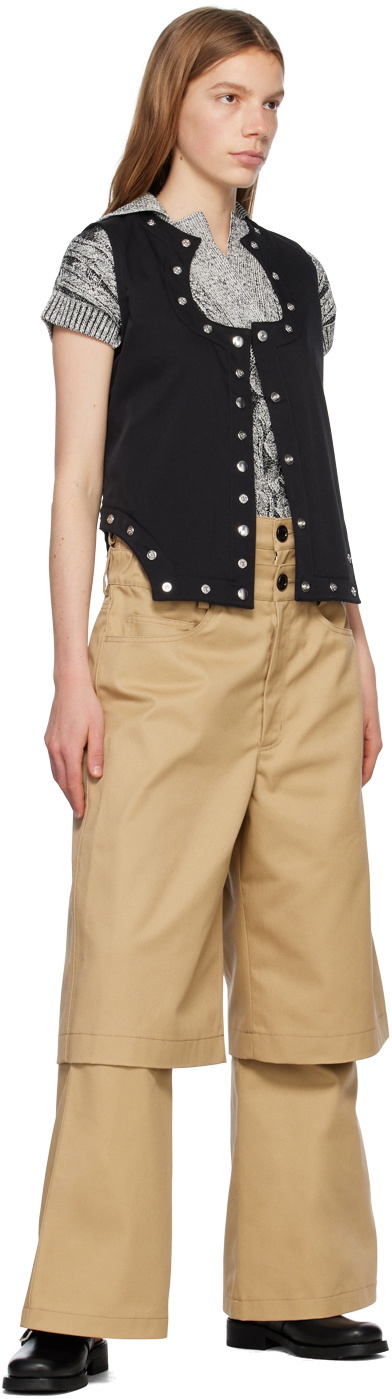 Meryll Rogge Beige Double Pant Meryll Rogge