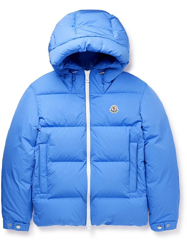 Photo: Moncler - Idil Quilted Shell Hooded Down Jacket - Blue
