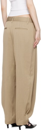 rag & bone Tan Pleated Trousers