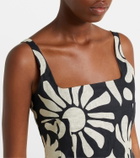 Cala de la Cruz Rami printed linen top