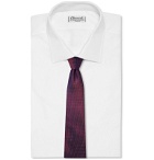 Canali - 8cm Floral Silk-Jacquard Tie - Red