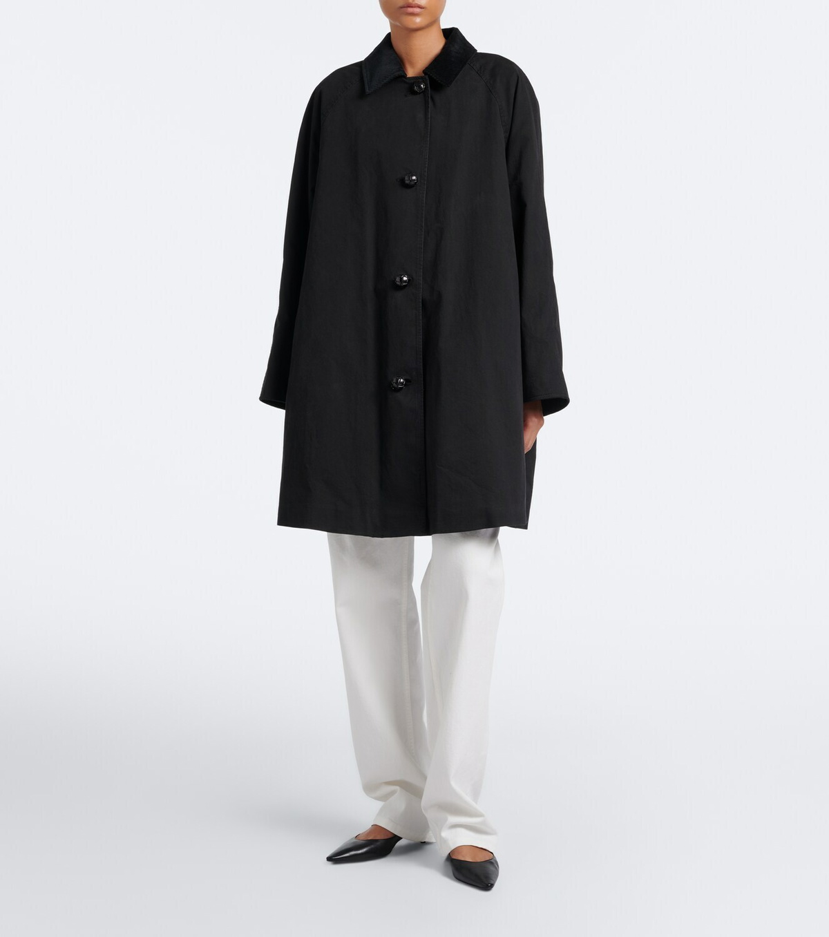 The Row Ina cotton gabardine coat