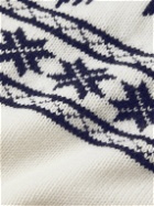 Brunello Cucinelli - Intarsia Cashmere Rollneck Sweater - Neutrals