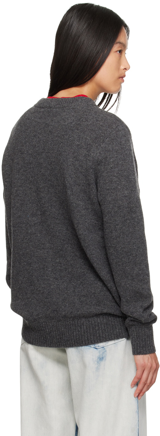 Charles Jeffrey LOVERBOY Gray Scots Wolf Sweater