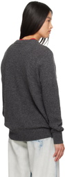 Charles Jeffrey LOVERBOY Gray Scots Wolf Sweater