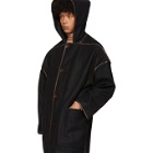 Lemaire Black Duffle Coat