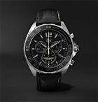TAG Heuer - Formula 1 Limited Edition Aston Martin Quartz Chronograph 43mm Stainless Steel and Leather Watch, Ref. No. CAZ101P.FC8245 - Black