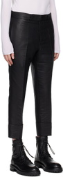 SAPIO Black Rolled Trousers