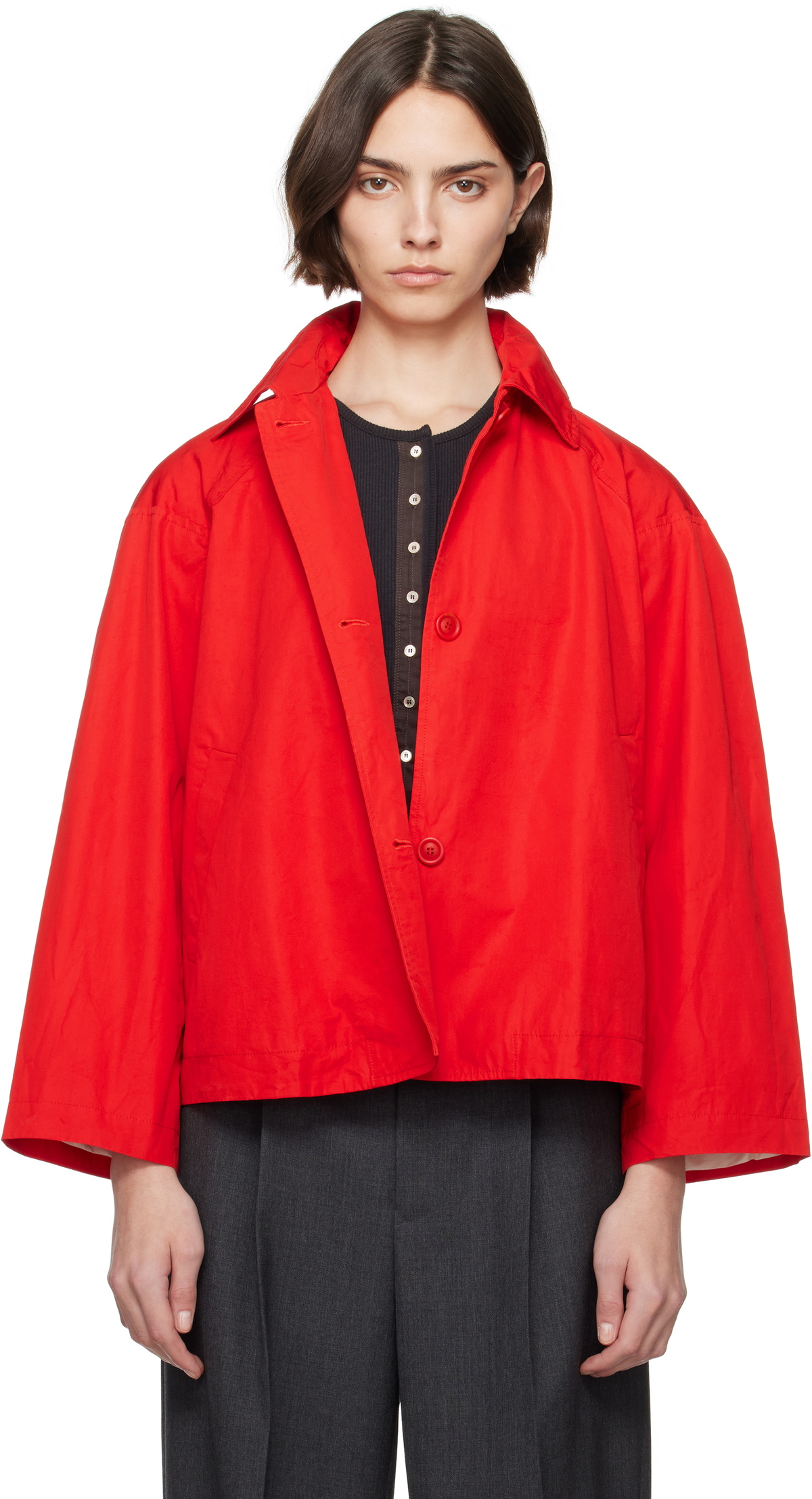 CASEY CASEY Red Drays Jacket