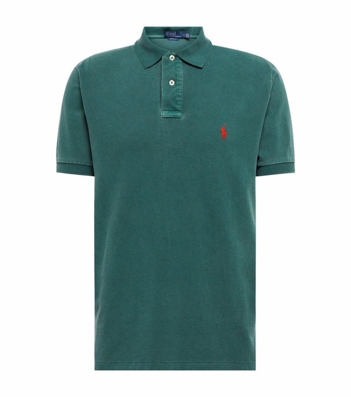 Photo: Polo Ralph Lauren - Embroidered cotton piqué polo shirt