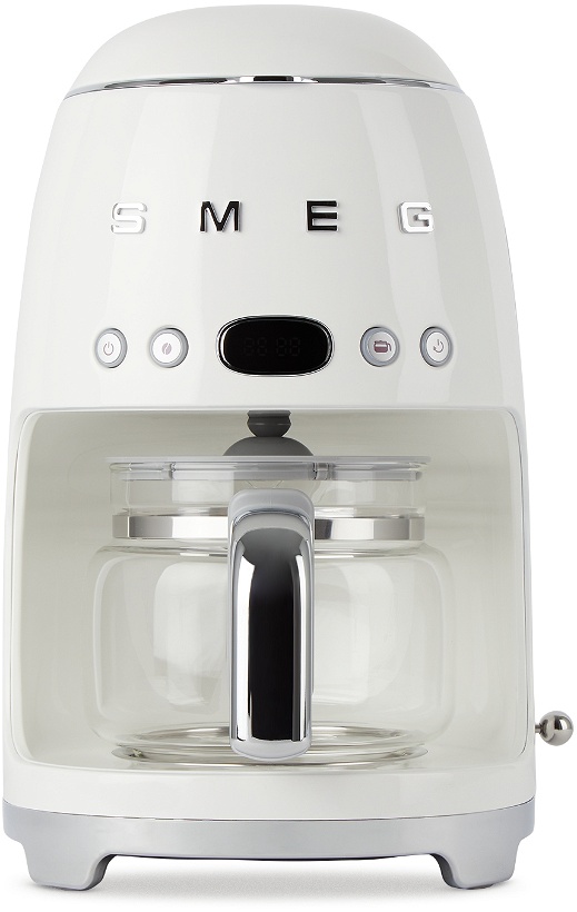 Photo: SMEG White Retro-Style Drip Coffee Machine, 1.2 L