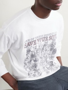 Remi Relief - Printed Cotton-Jersey T-Shirt - White