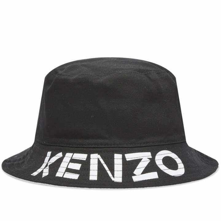 Photo: Kenzo Paris Men's Kenzo Reversible Bucket Hat in Black