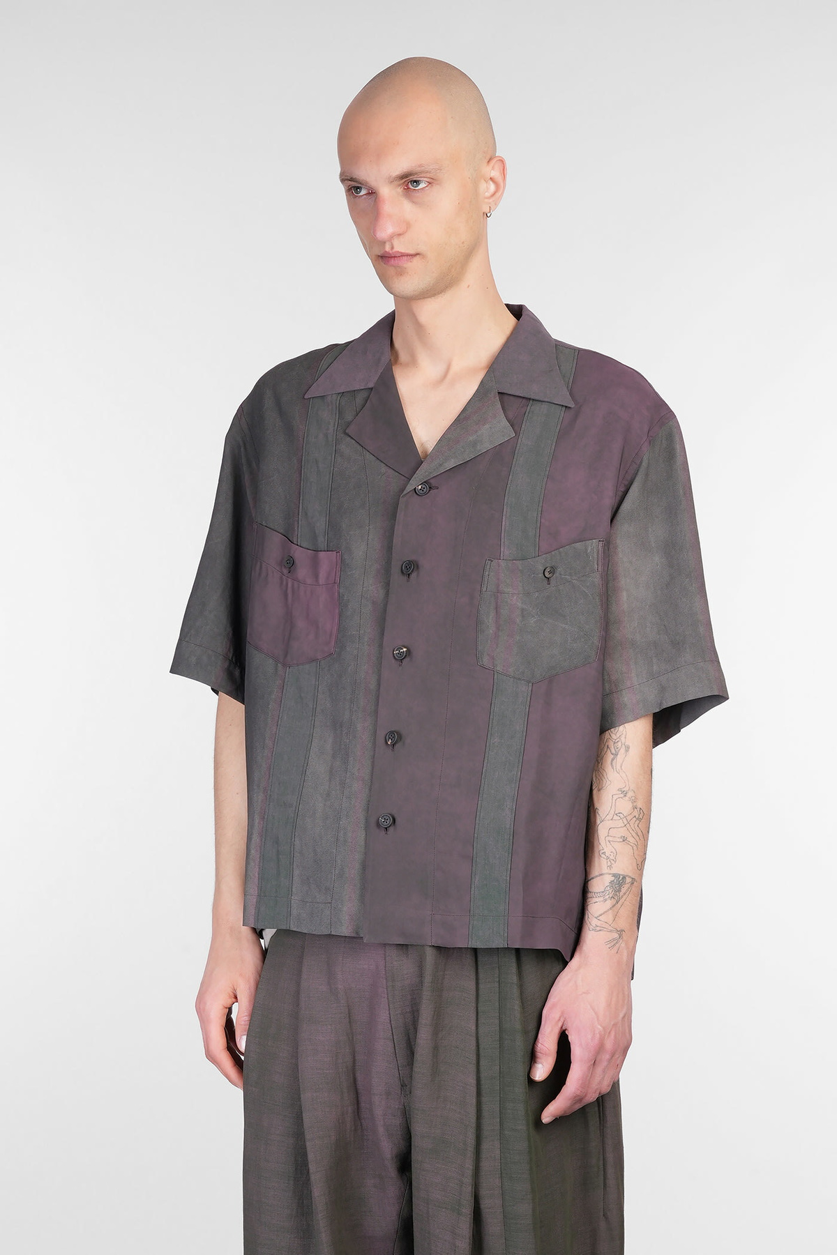 Ziggy Chen Shirt In Multicolor Viscose