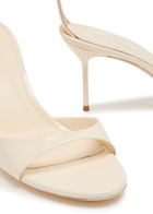 Paris Texas Lidia 70 Patent Leather Sandals Ivory