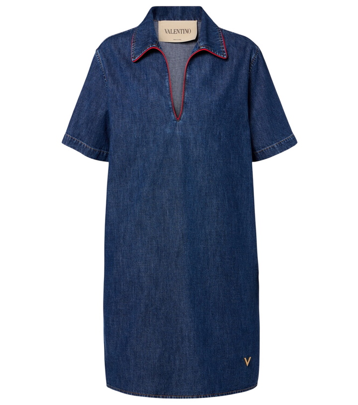 Photo: Valentino VGold denim midi dress