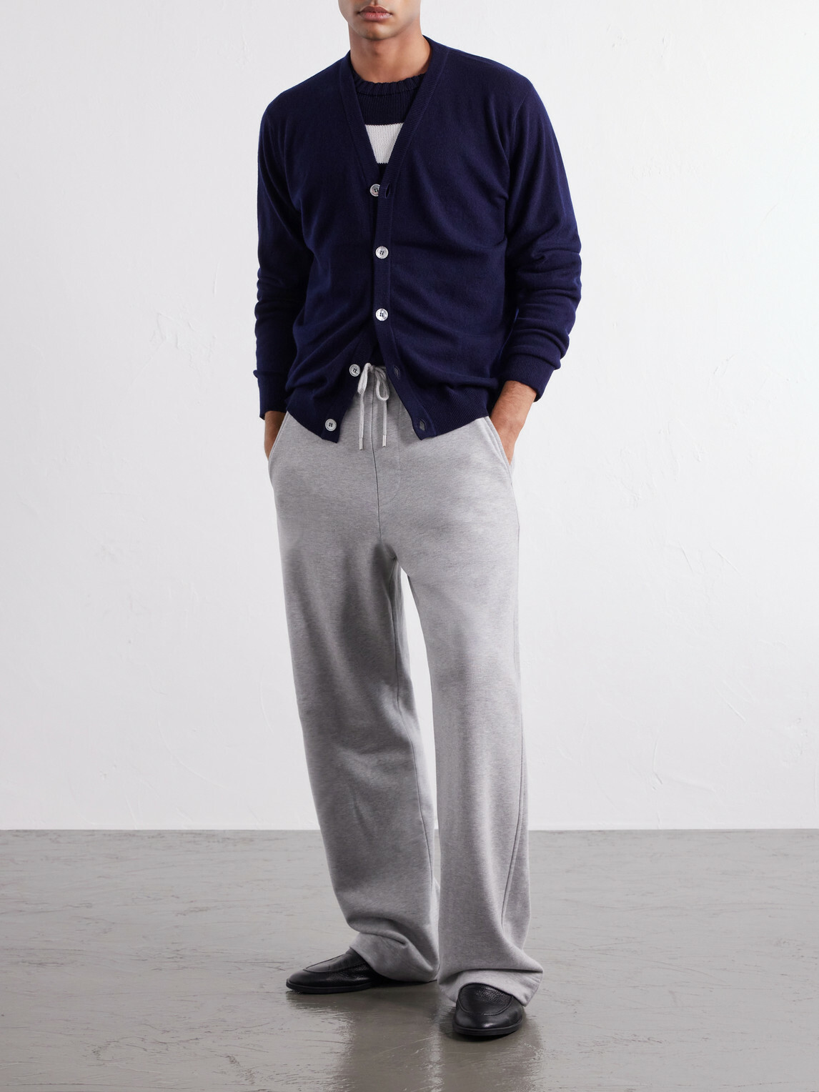 Begg & Co - Heriot Cashmere Cardigan - Blue