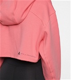 Adidas by Stella McCartney - Cropped organic cotton hoodie